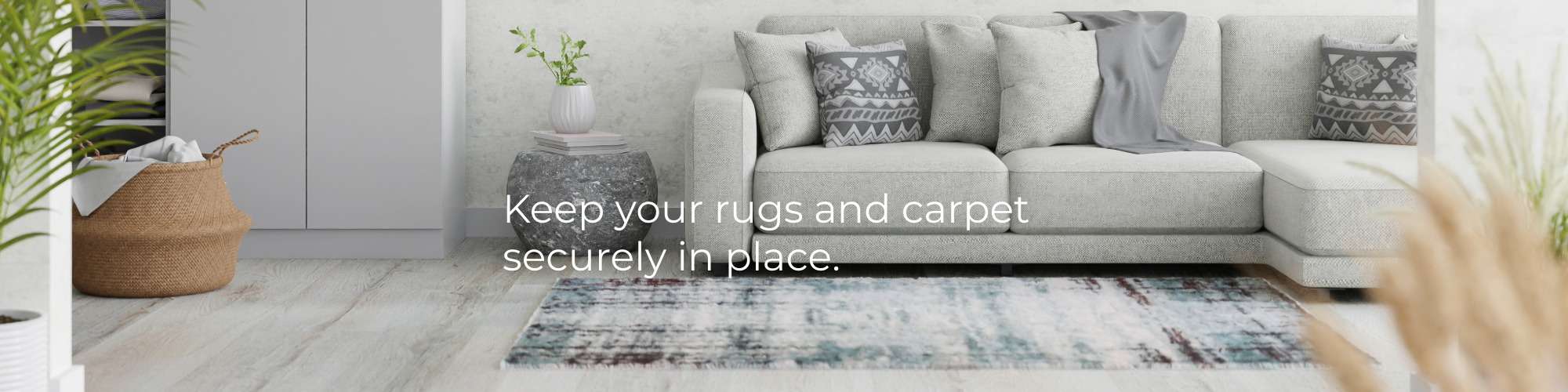 Keep your rugs and carpet securely in place with the anti slip underlay